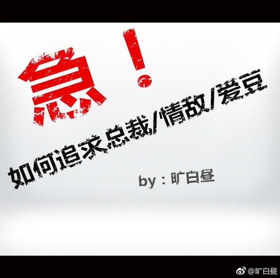 急！如何追求总裁/情敌/爱豆